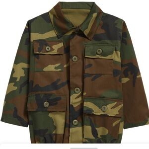 King + Lola Camo Twill Jacket Size 6